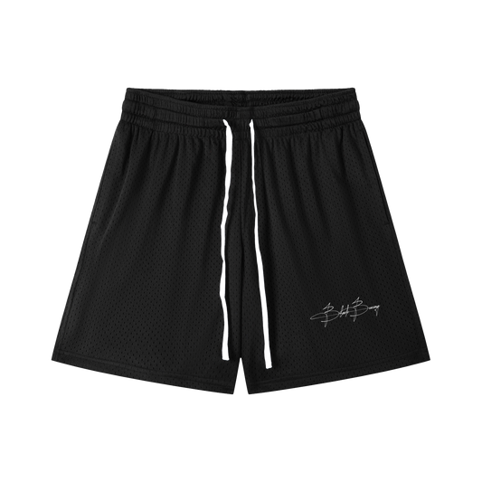 Mesh Drawstring Shorts