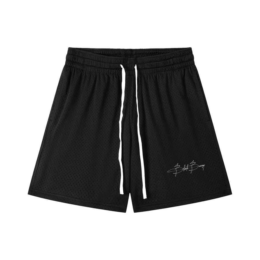 Mesh Drawstring Shorts